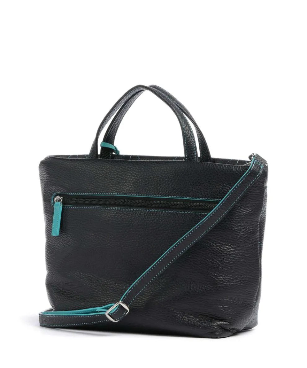 Pienza Handbag grained leather black