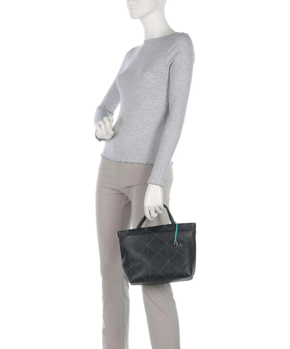 Pienza Handbag grained leather black