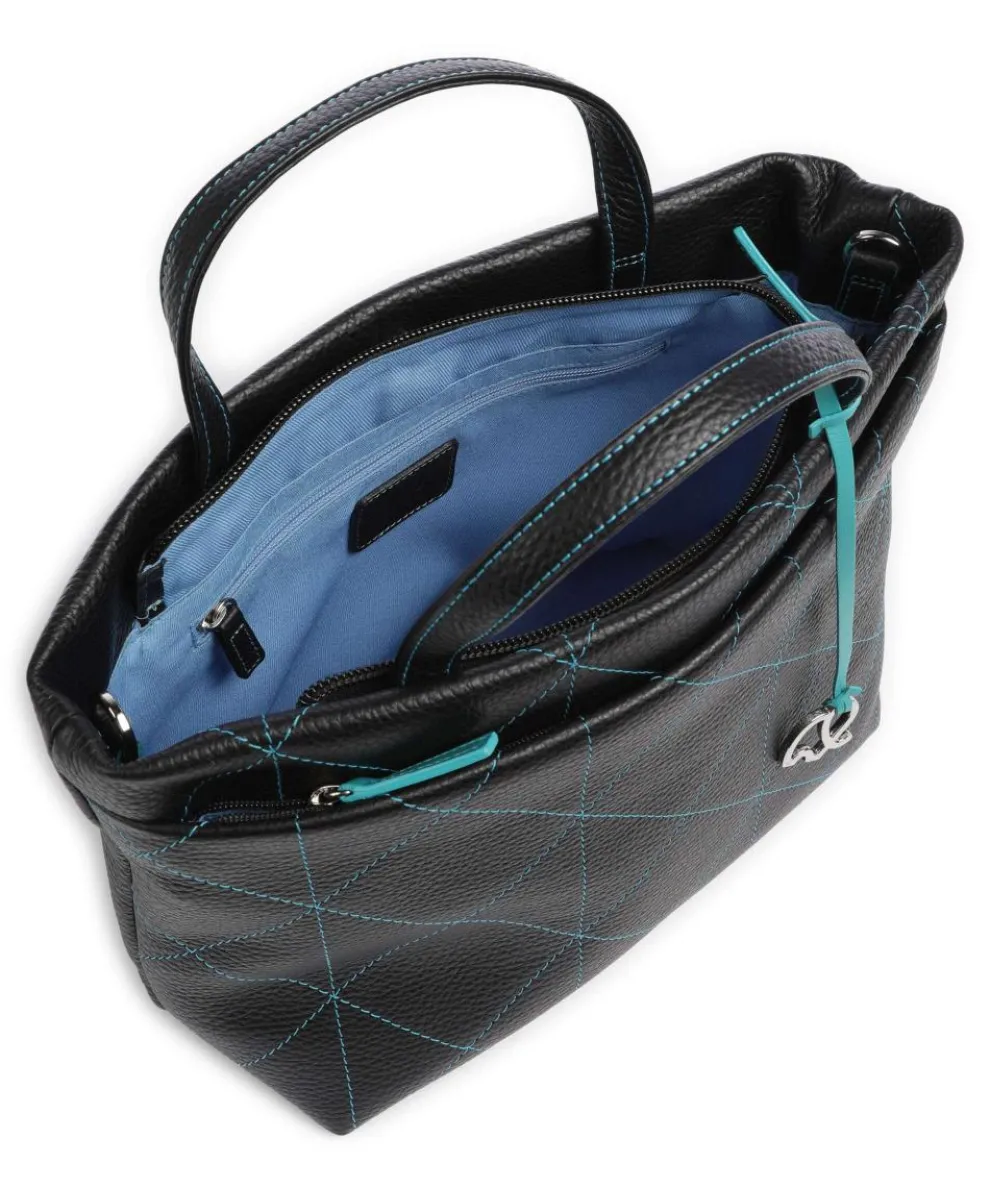 Pienza Handbag grained leather black