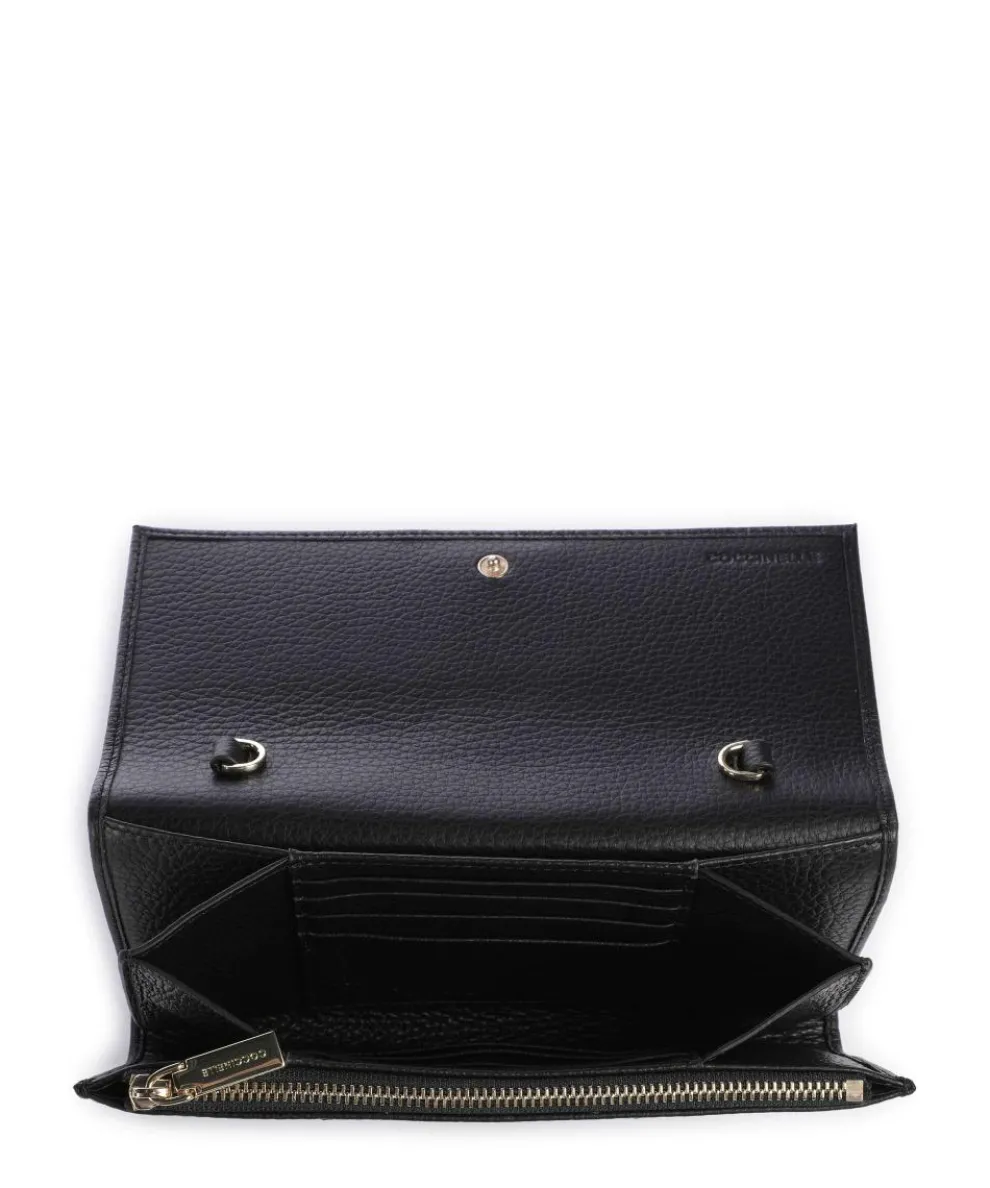 Metallic Soft Wallet leather black