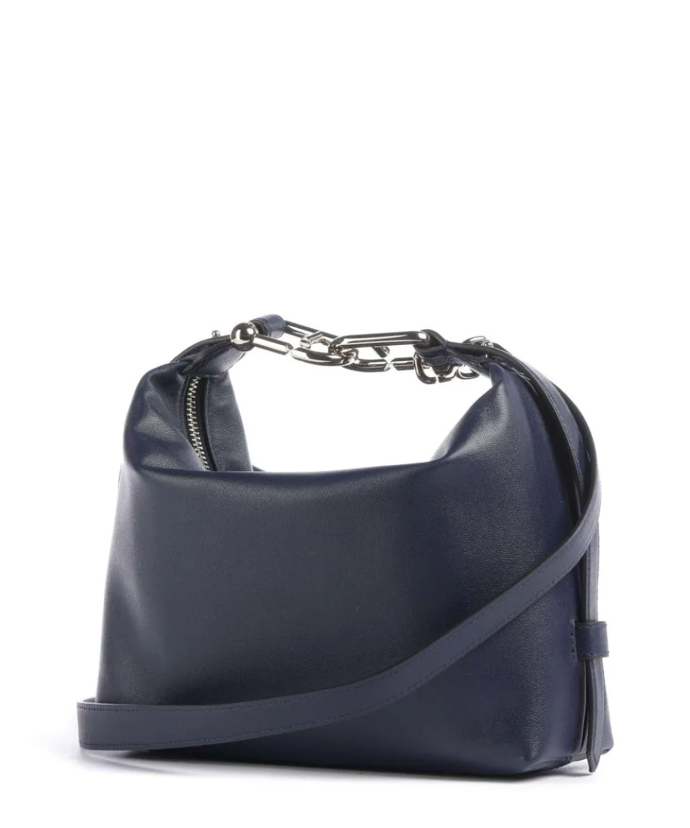 Tonie Mini Handbag fine grain leather navy