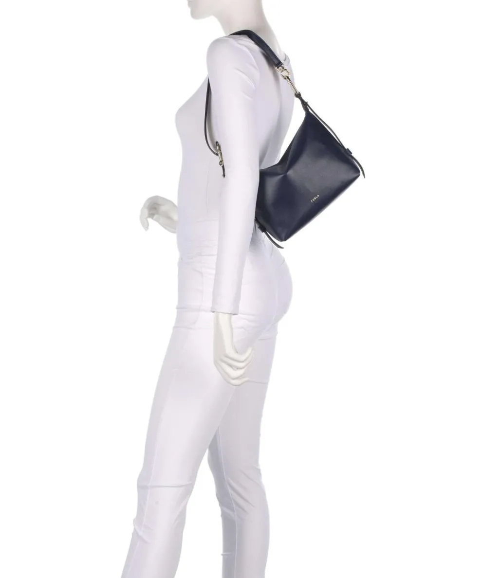 Tonie Mini Handbag fine grain leather navy