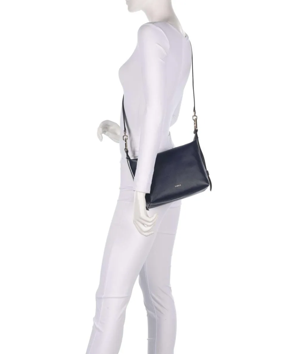 Tonie Mini Handbag fine grain leather navy