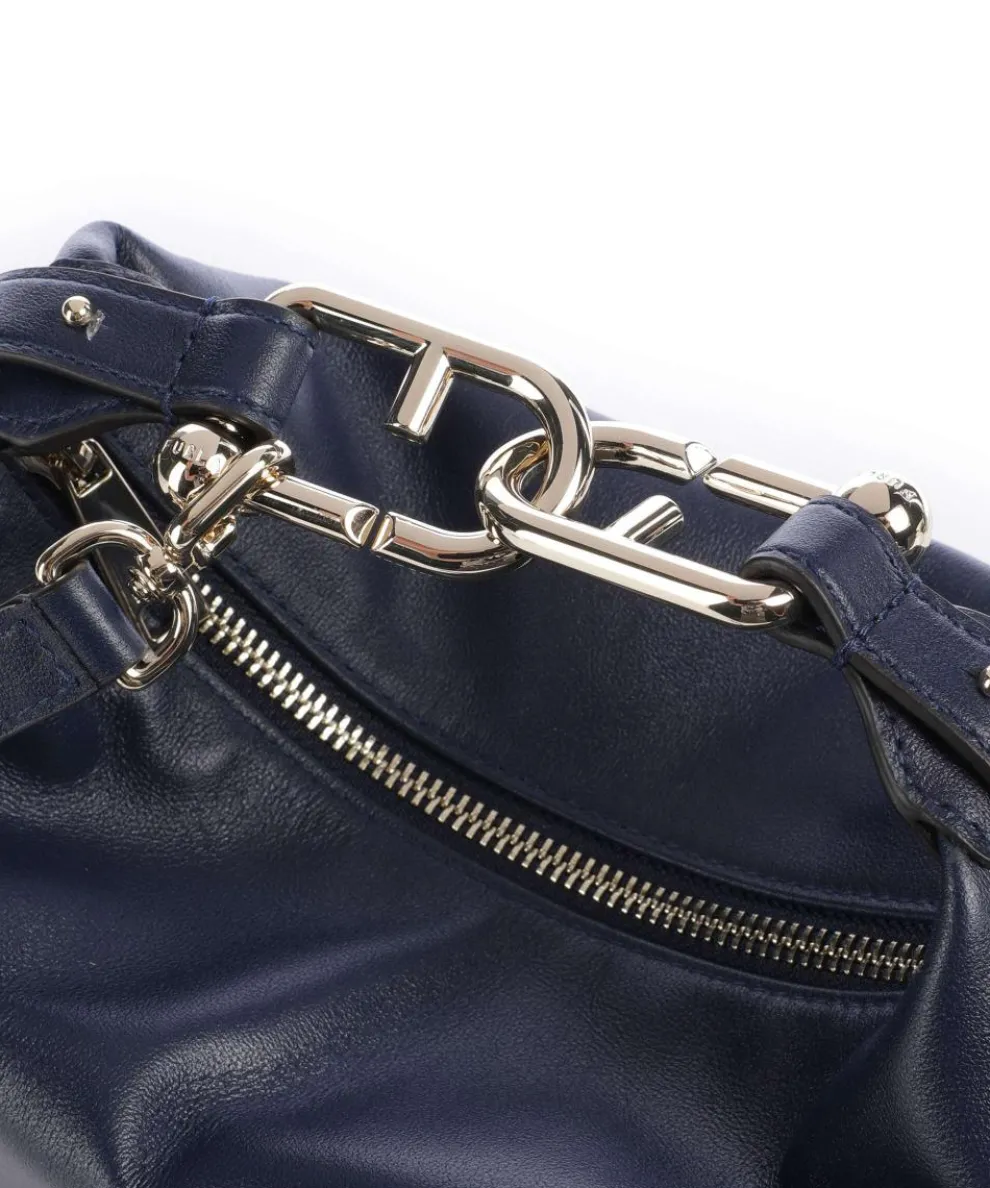 Tonie Mini Handbag fine grain leather navy