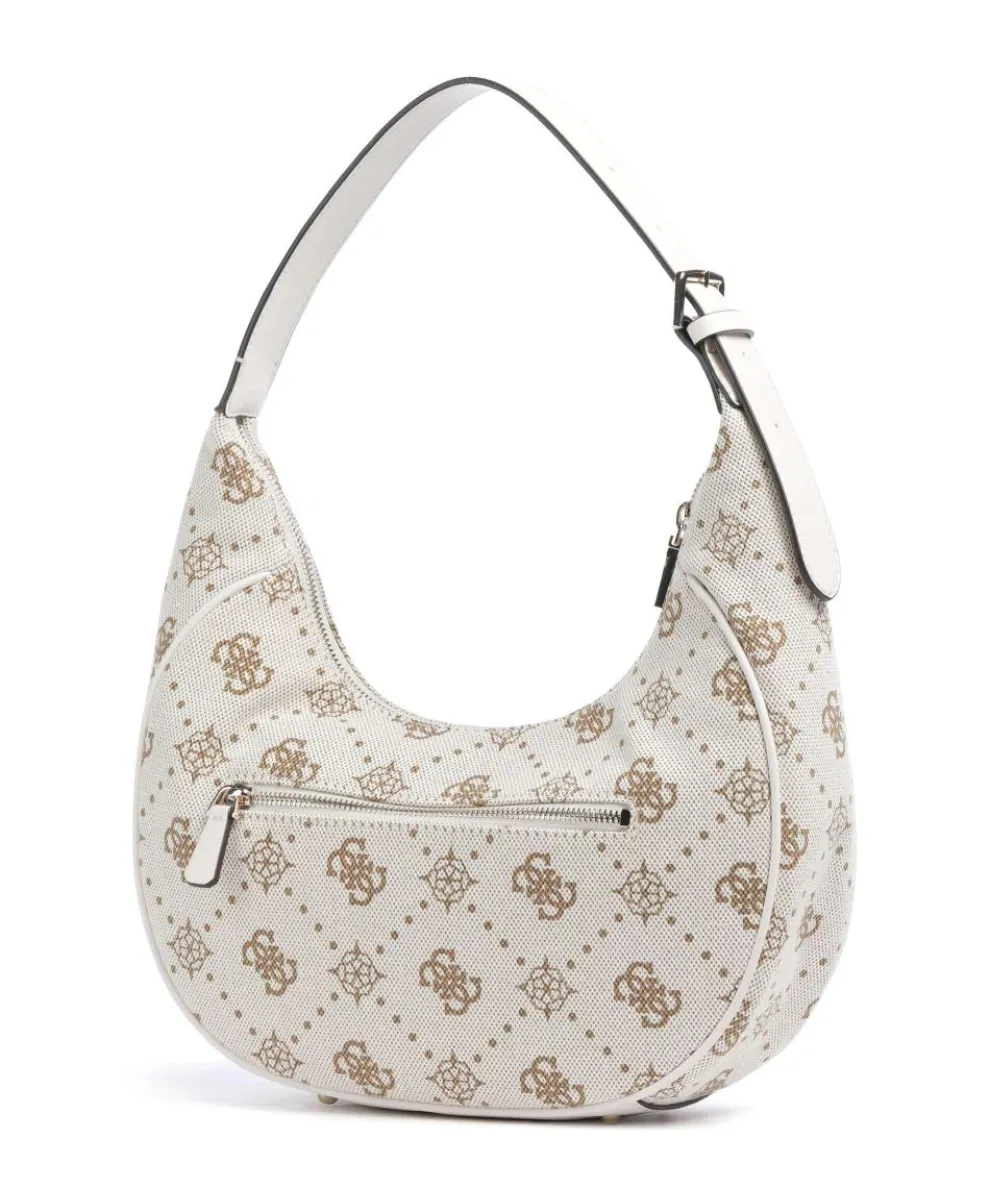 Neda 4G Peony Logo Hobo bag canvas cream
