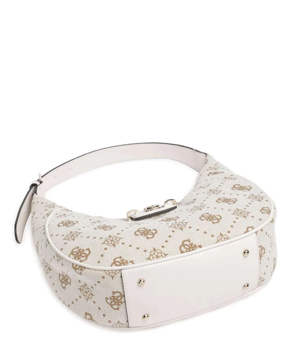 Neda 4G Peony Logo Hobo bag canvas cream