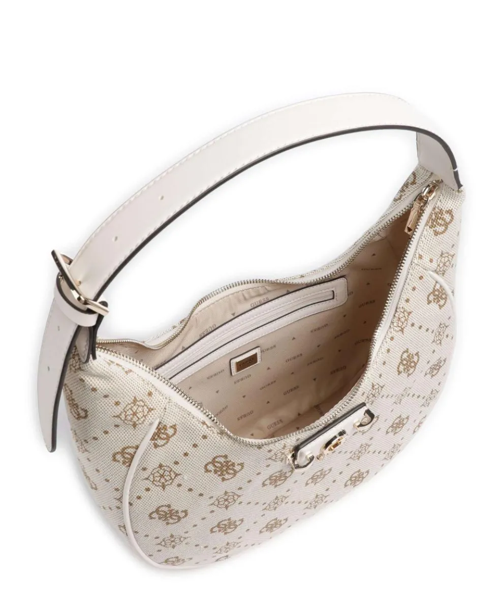 Neda 4G Peony Logo Hobo bag canvas cream