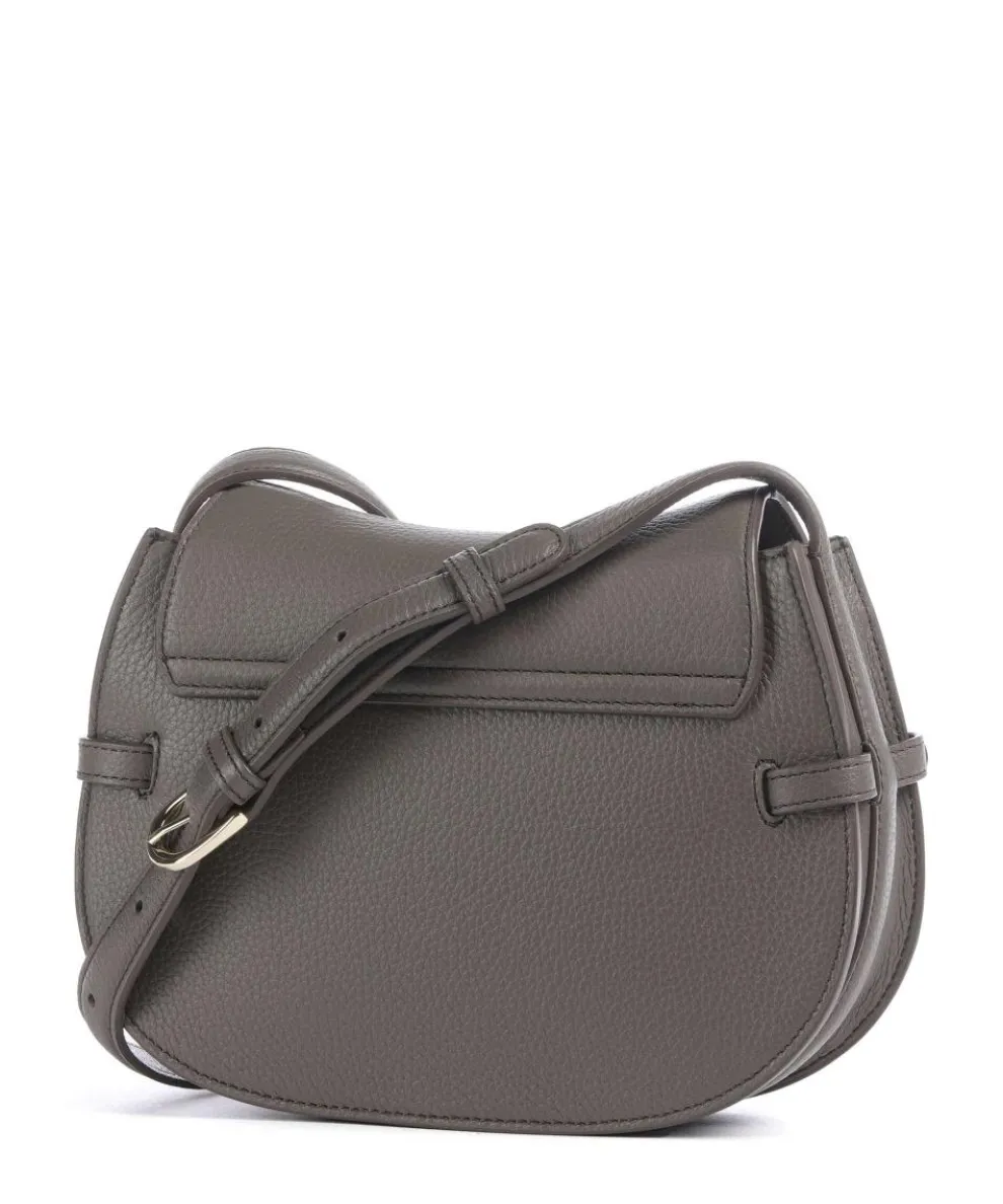 Cavallo S Crossbody bag grained cow leather dark grey