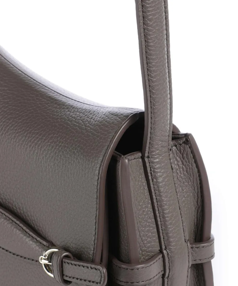 Cavallo S Crossbody bag grained cow leather dark grey