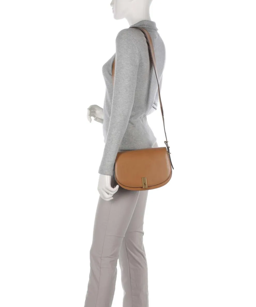 ID Collection Medium Crossbody bag fine grain cow leather tan