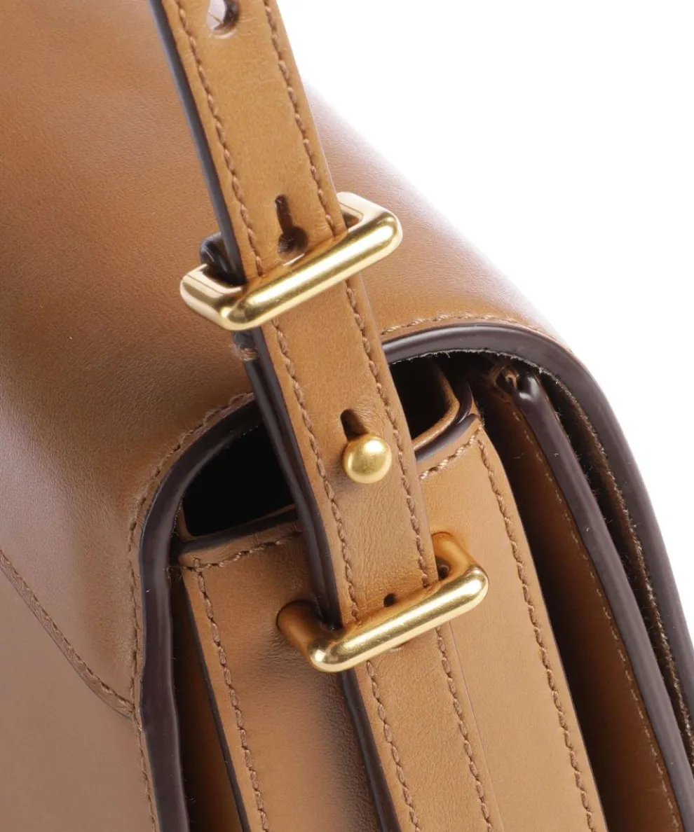 ID Collection Medium Crossbody bag fine grain cow leather tan