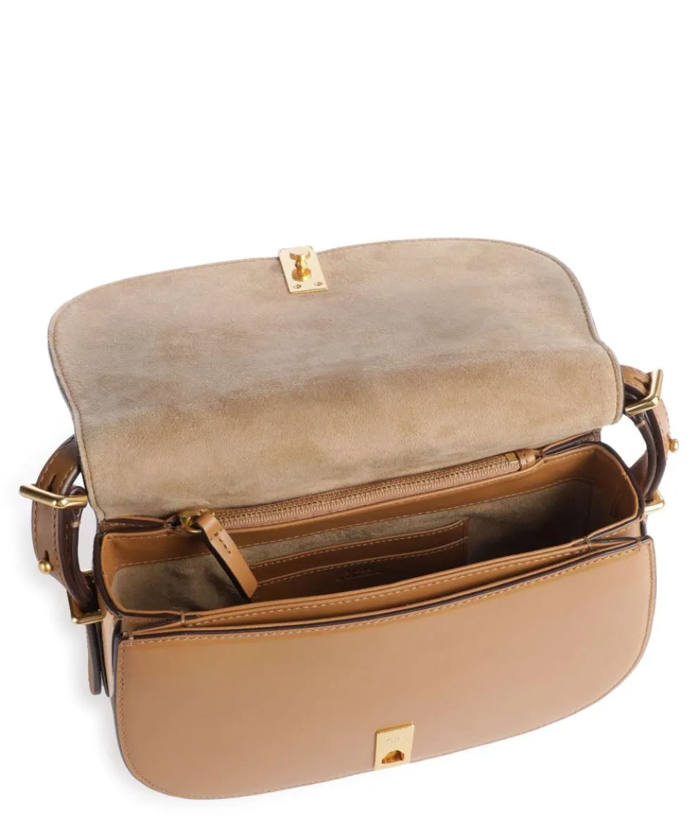 ID Collection Medium Crossbody bag fine grain cow leather tan