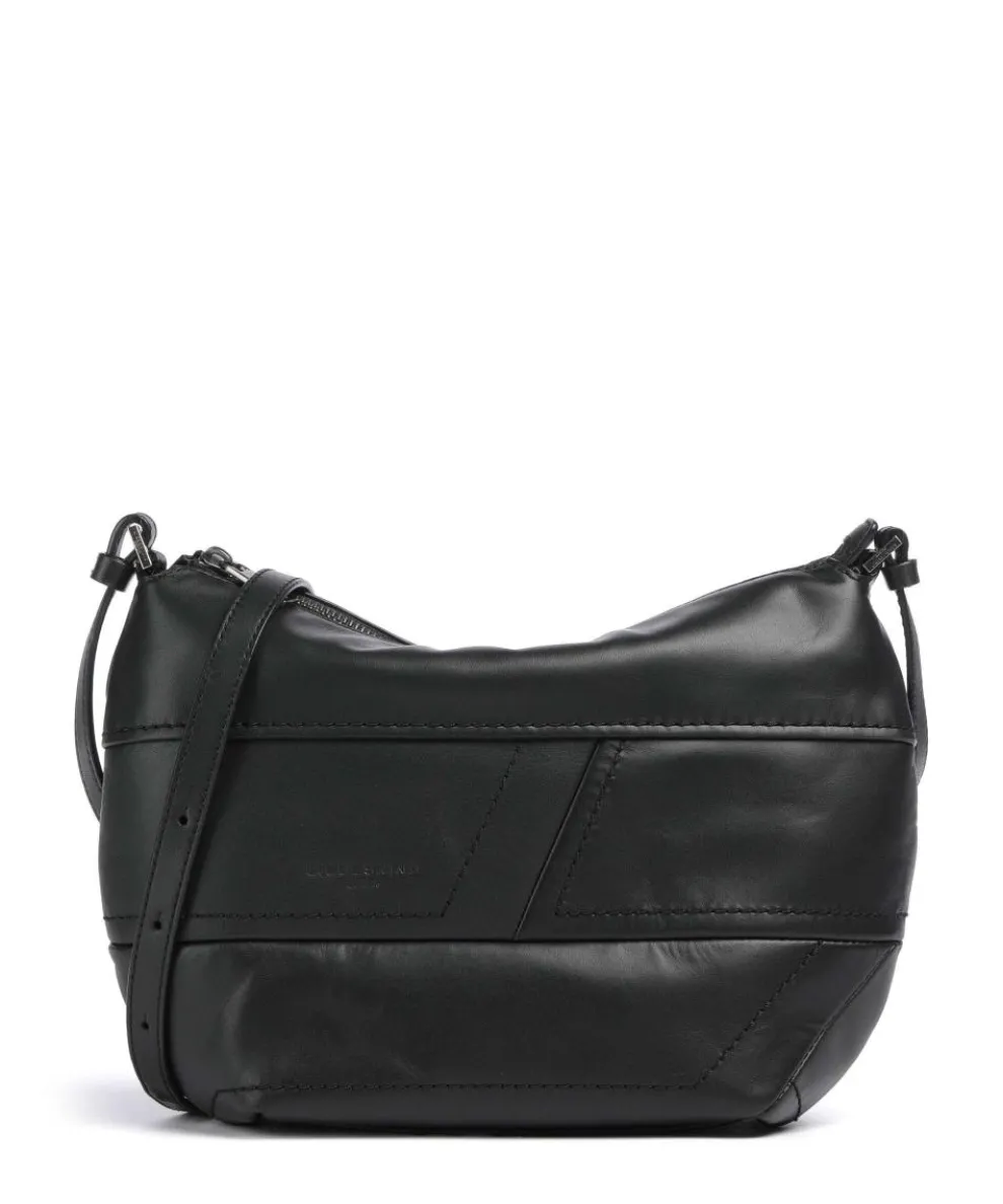 Edda Calf Optic S Crossbody bag fine grain leather black