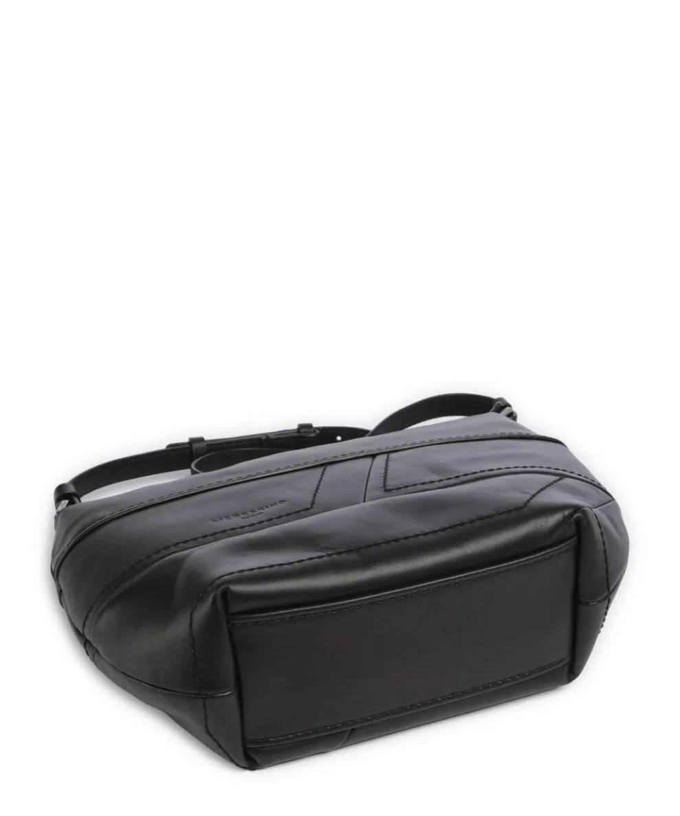 Edda Calf Optic S Crossbody bag fine grain leather black