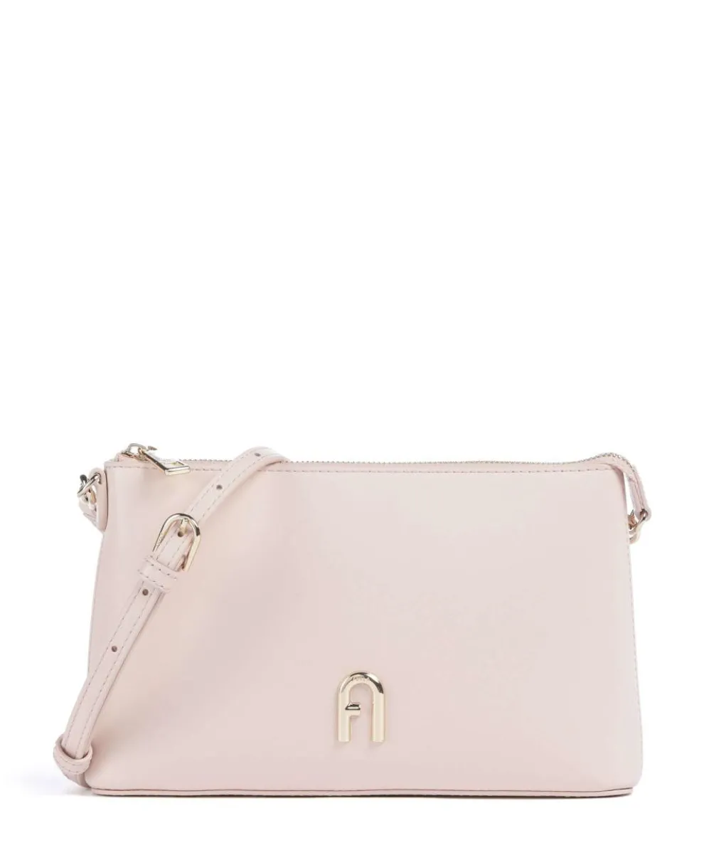 Diamante Mini Crossbody bag fine grain leather antique pink