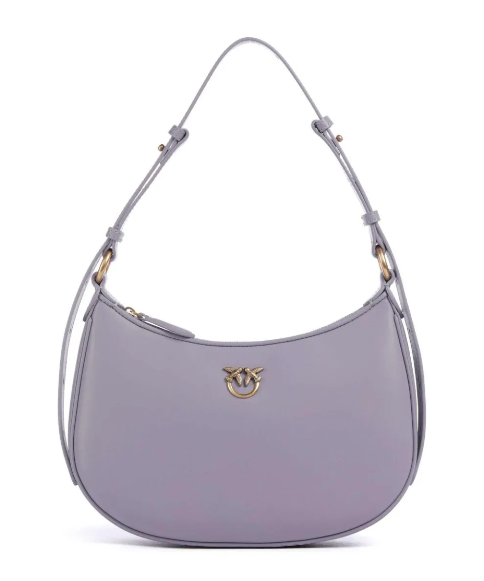 Half Moon Mini Shoulder bag fine grain cow leather lavender