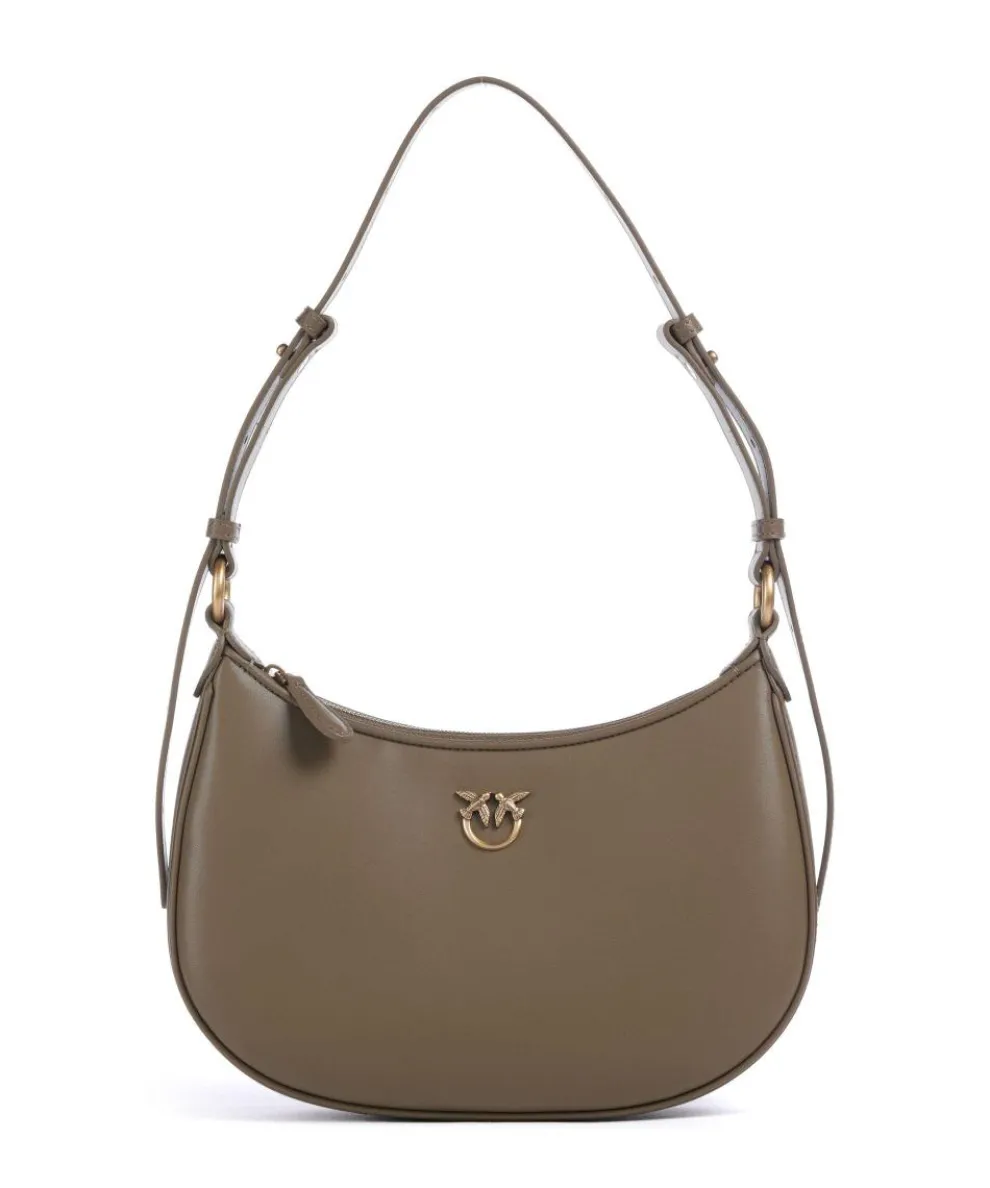 Half Moon Mini Shoulder bag fine grain cow leather olive-green