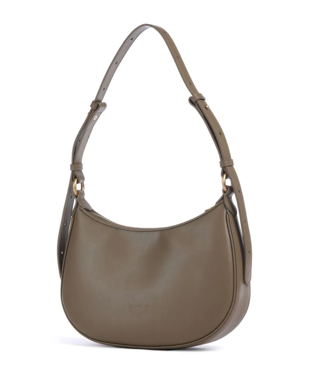 Half Moon Mini Shoulder bag fine grain cow leather olive-green