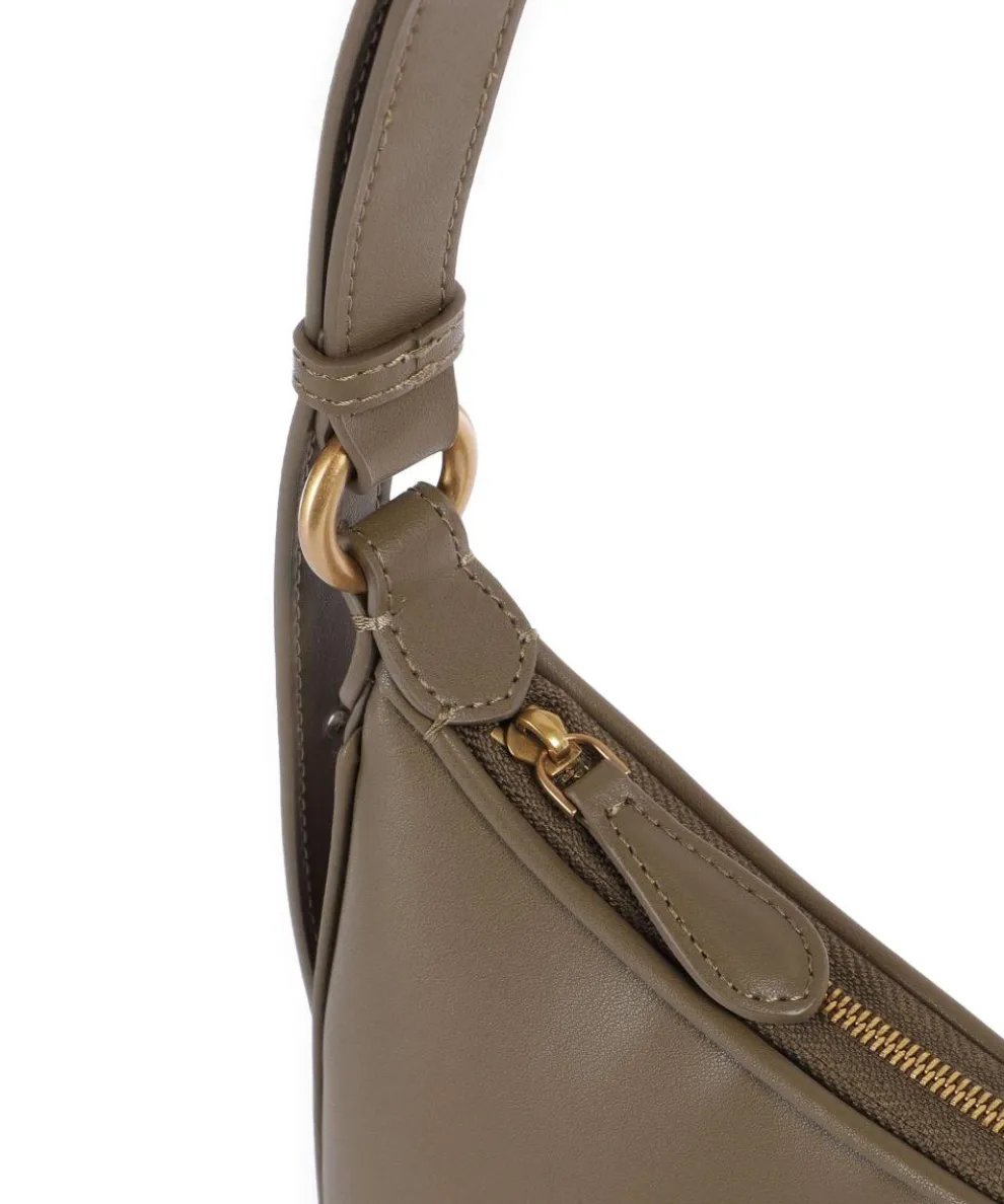 Half Moon Mini Shoulder bag fine grain cow leather olive-green