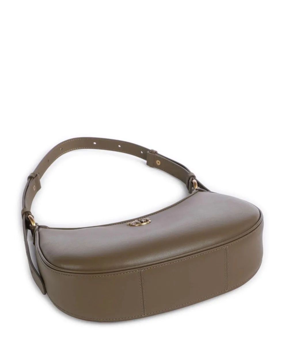Half Moon Mini Shoulder bag fine grain cow leather olive-green