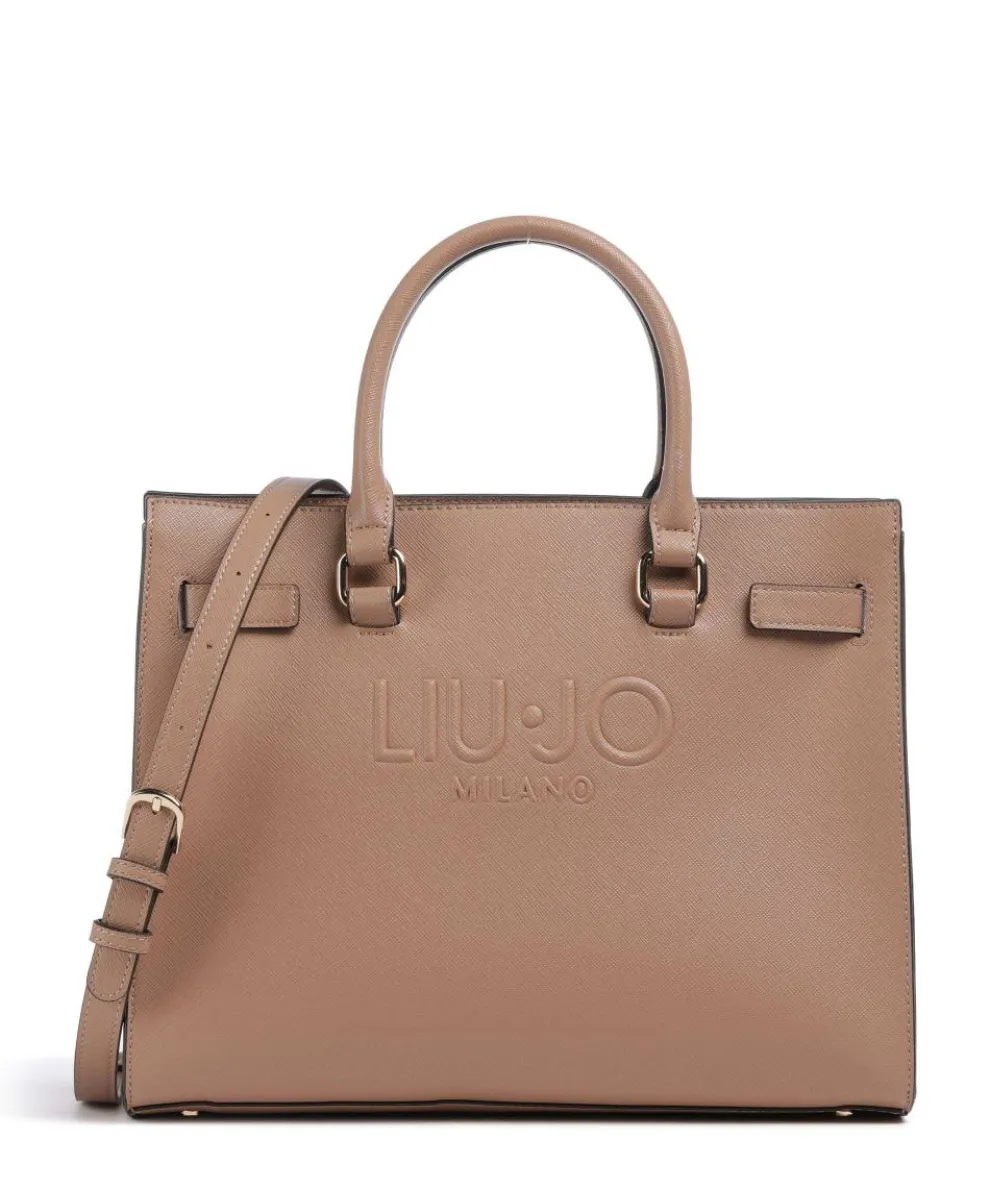 Halona Handbag imitation leather light brown