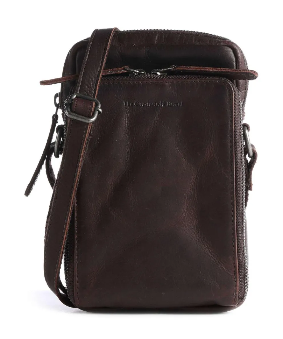 Hamilton Crossbody bag pull-up cow leather dark brown