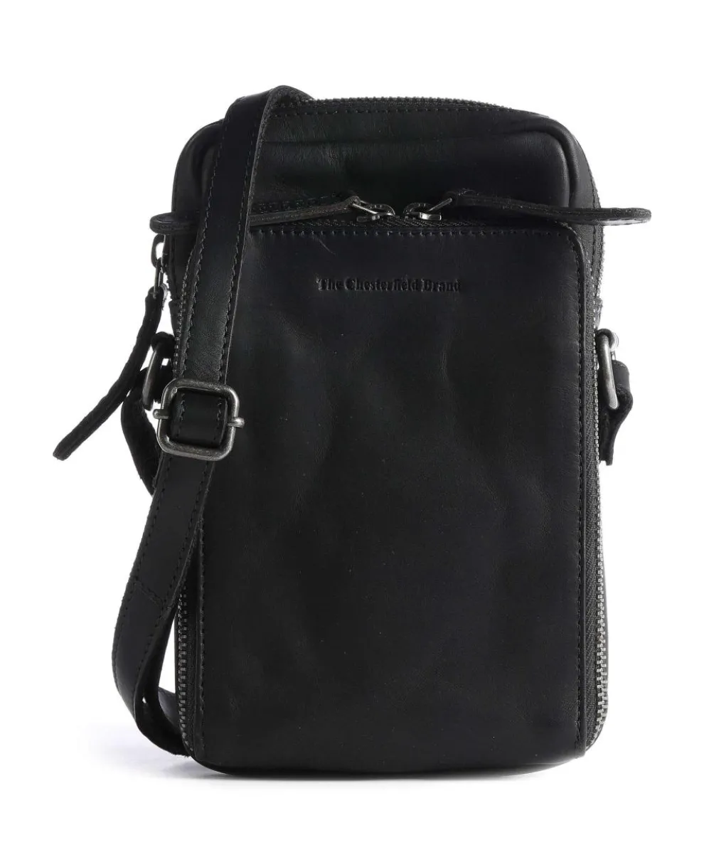 Hamilton Crossbody bag pull-up cow leather black