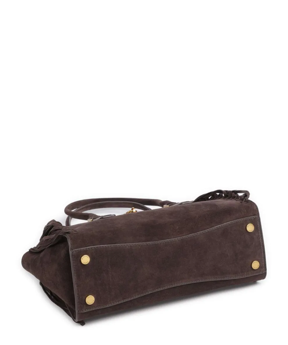 Hamilton Small Shoulder bag brushed calfskin dark brown