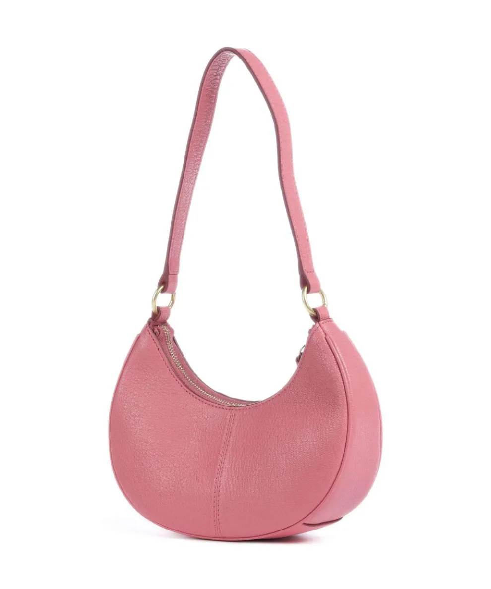 Hana Shoulder bag grained goatskin leather pink