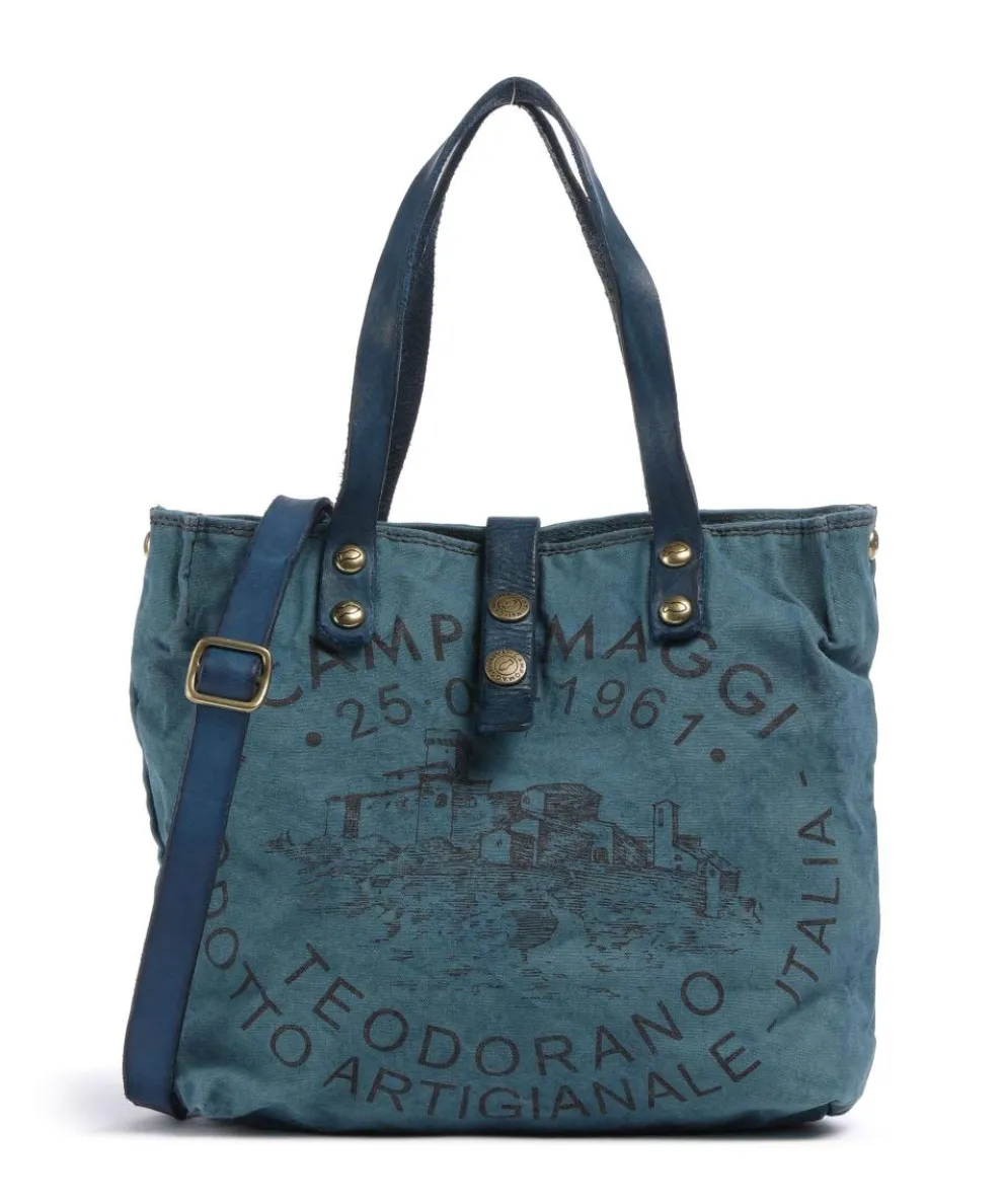 Handbag canvas dark blue