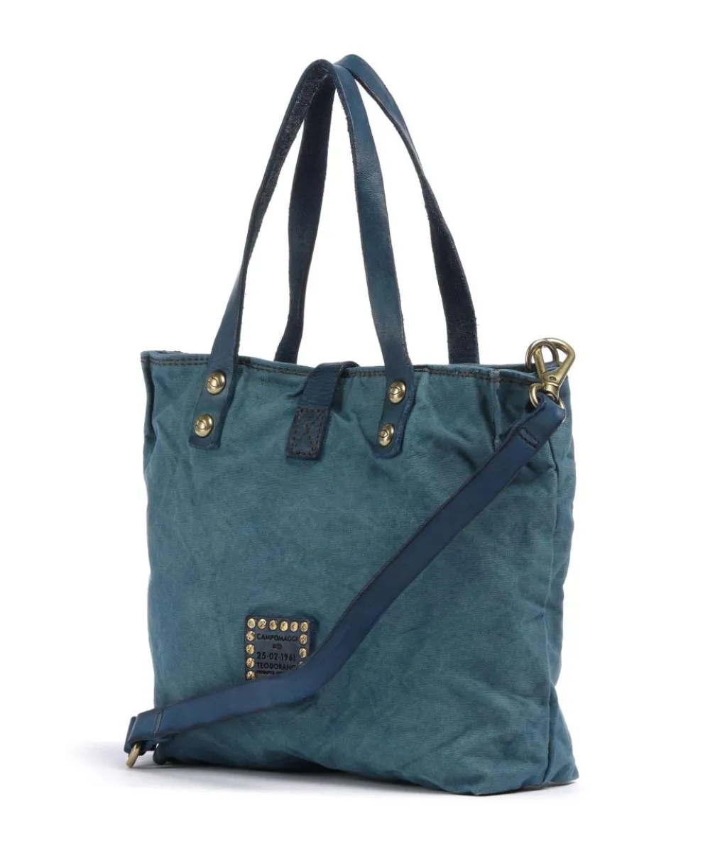 Handbag canvas dark blue