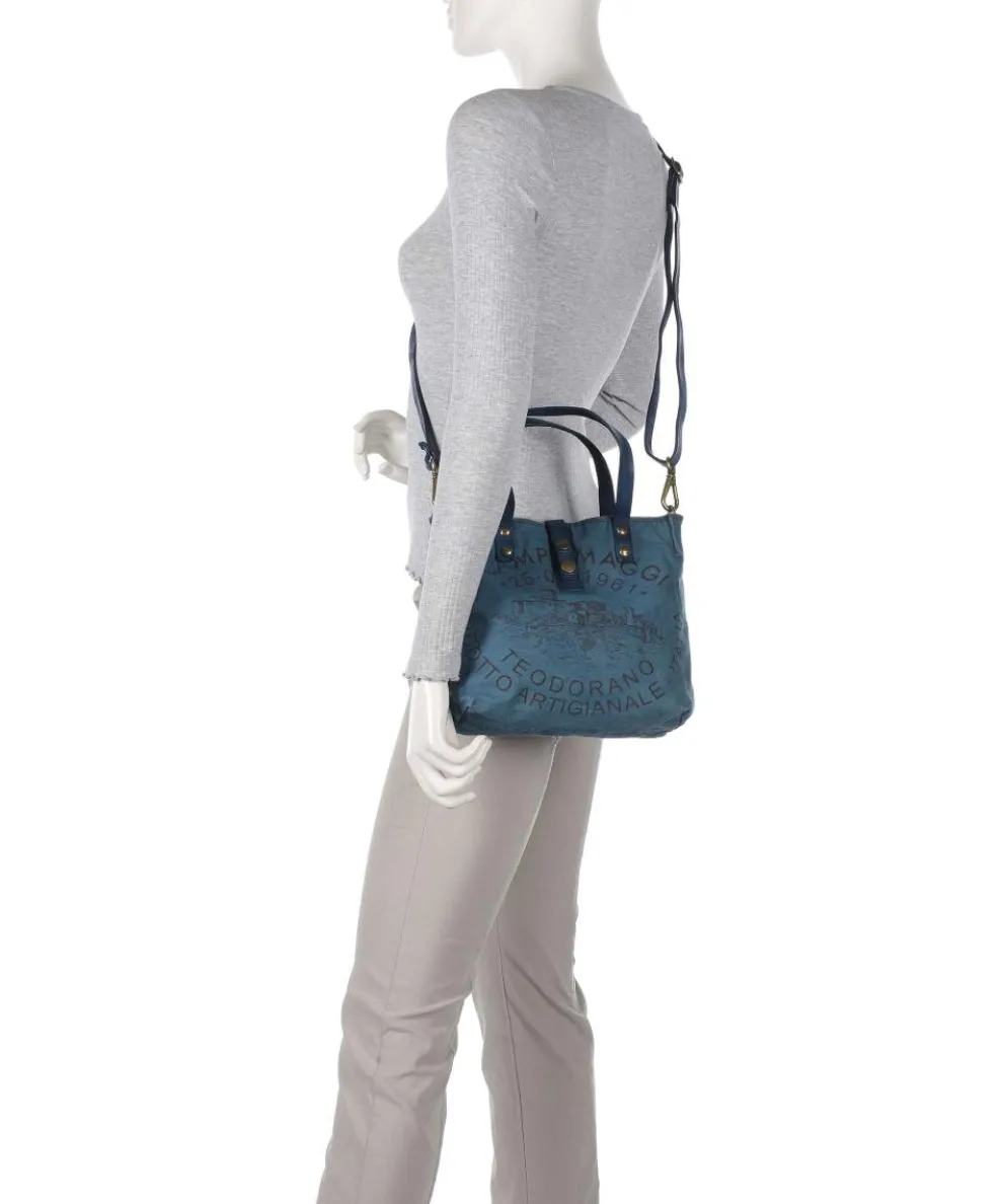 Handbag canvas dark blue
