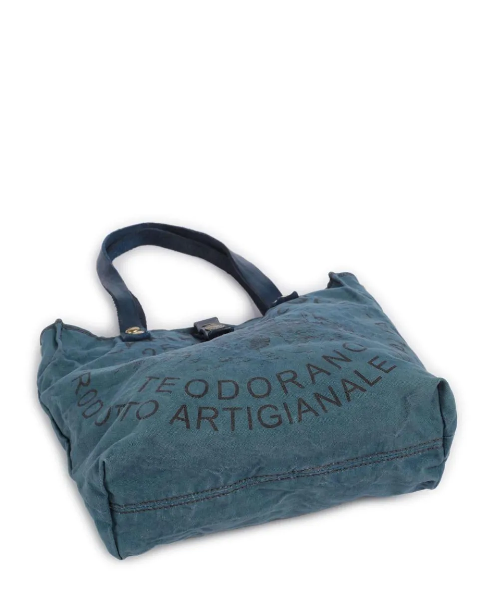 Handbag canvas dark blue