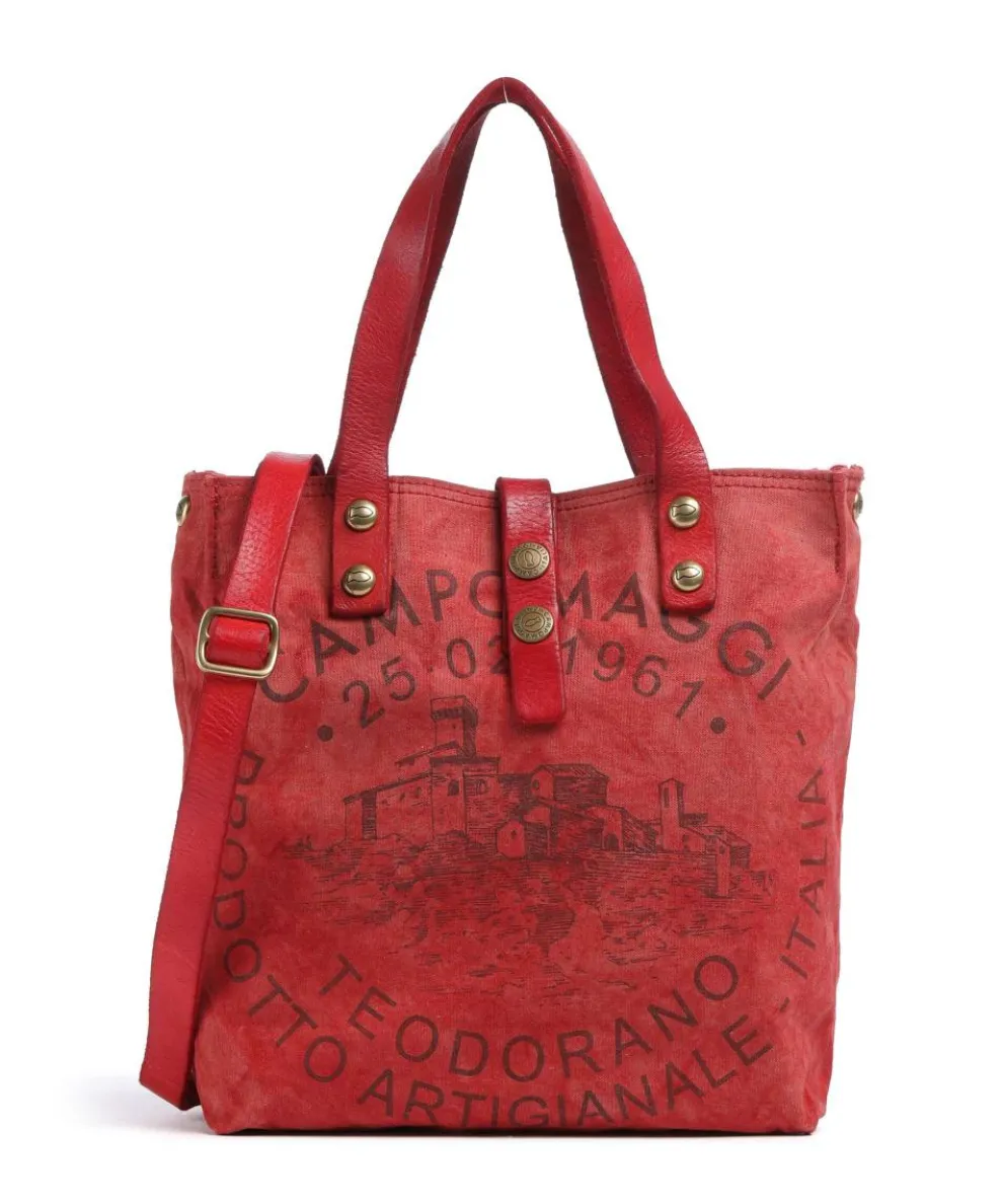 Handbag canvas red