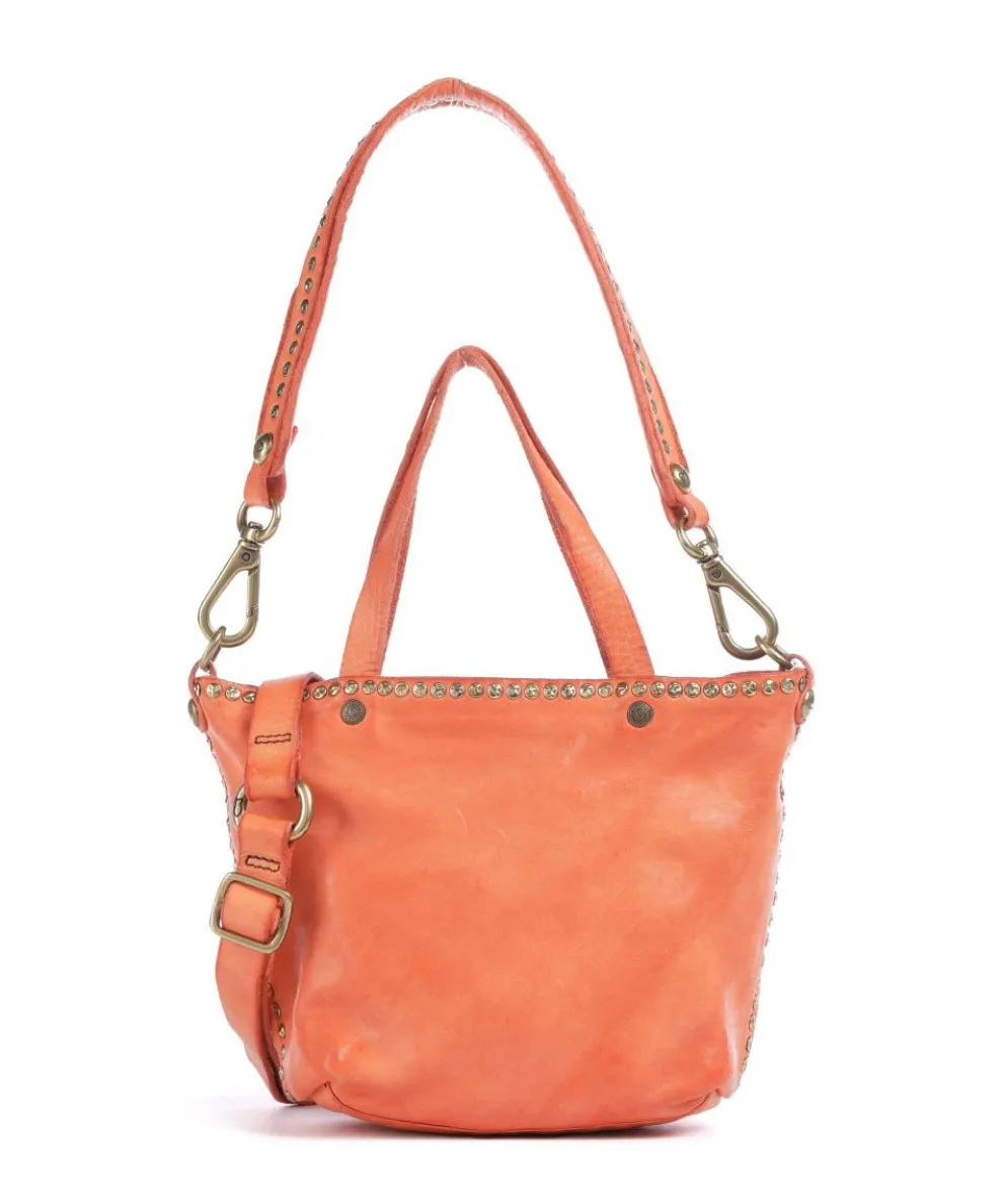 Handbag cow leather orange