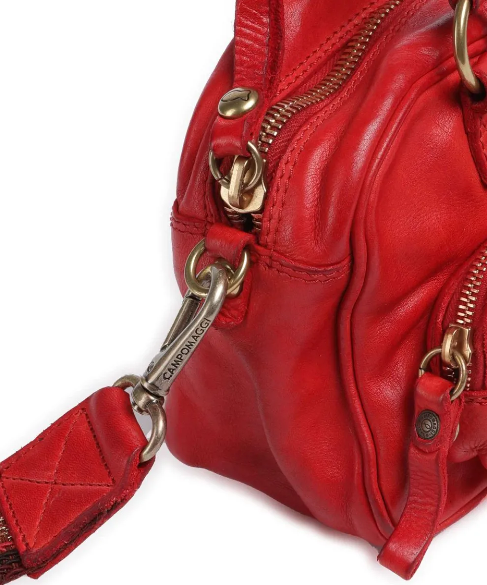 Handbag cow leather red