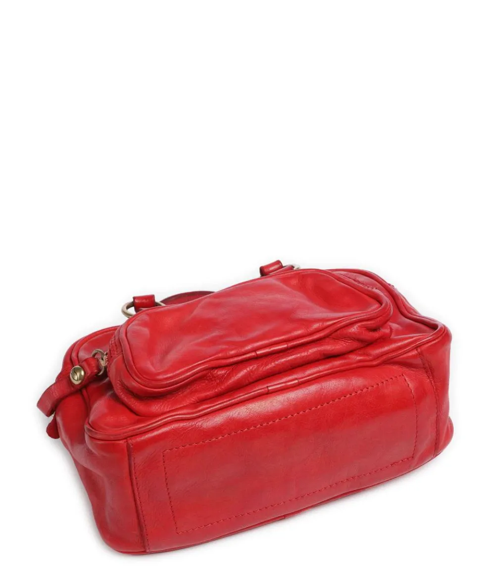 Handbag cow leather red