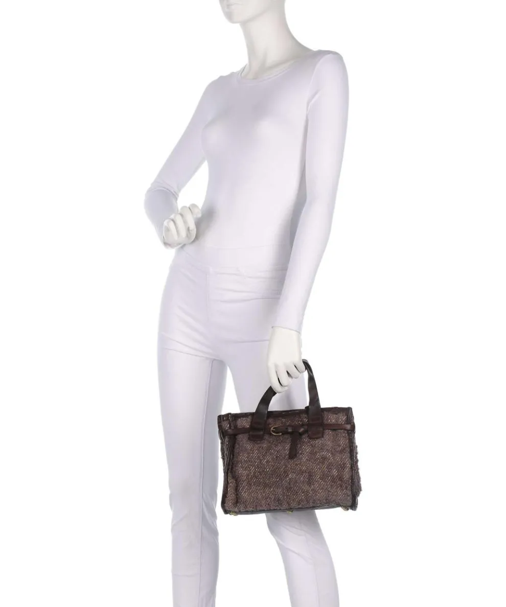 Handbag fabric dark brown