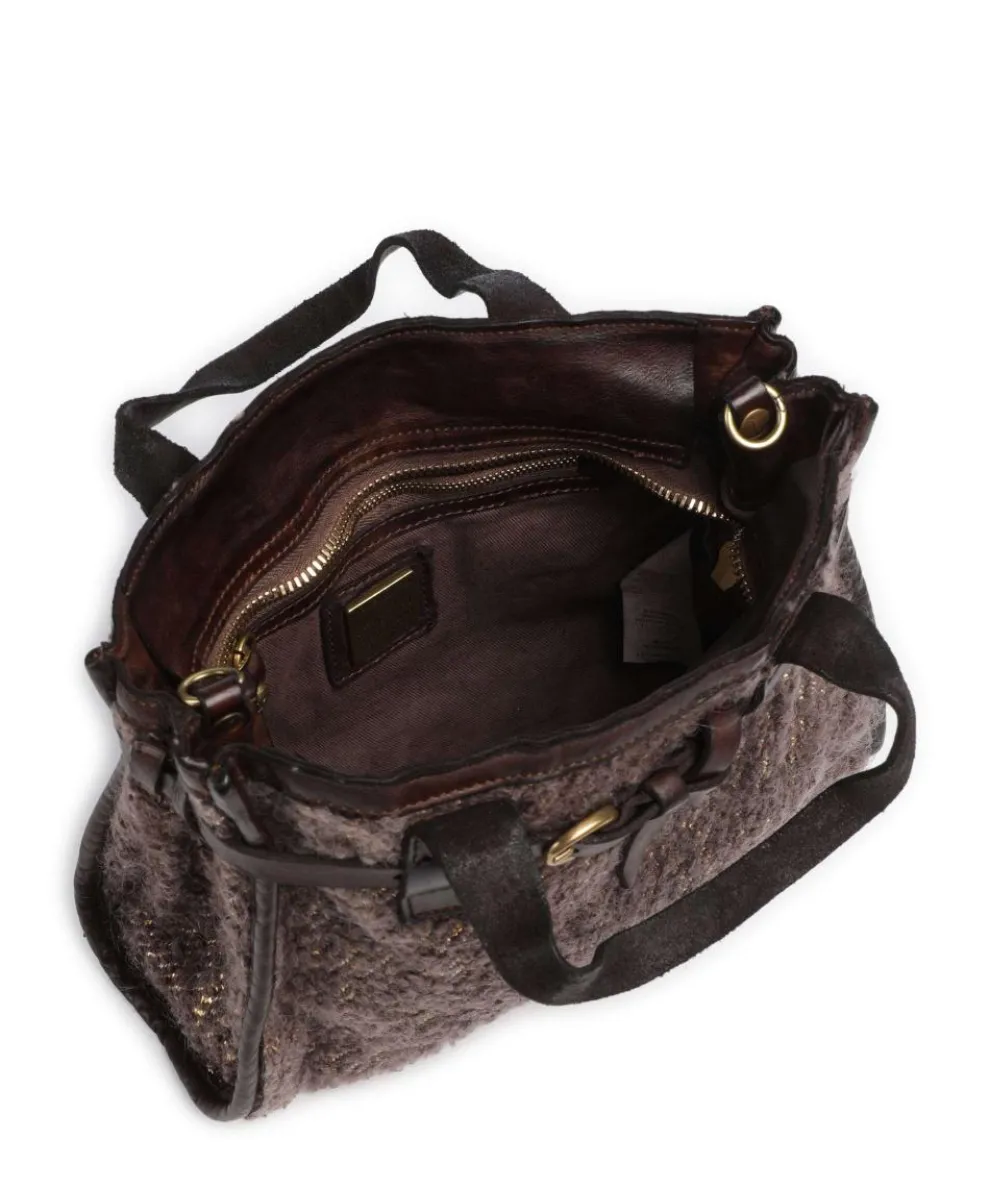 Handbag fabric dark brown