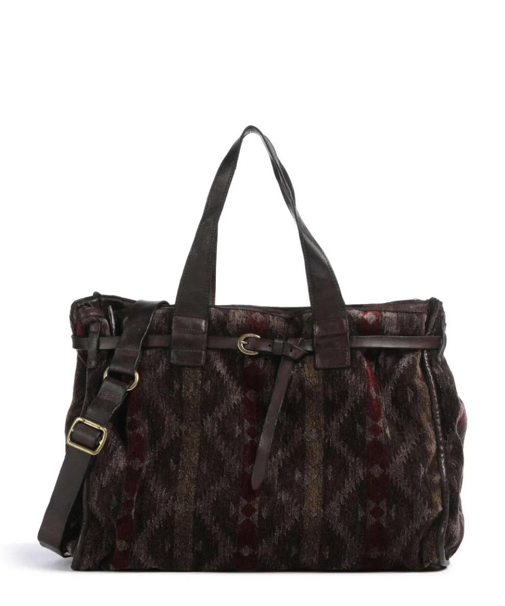 Handbag fabric dark brown