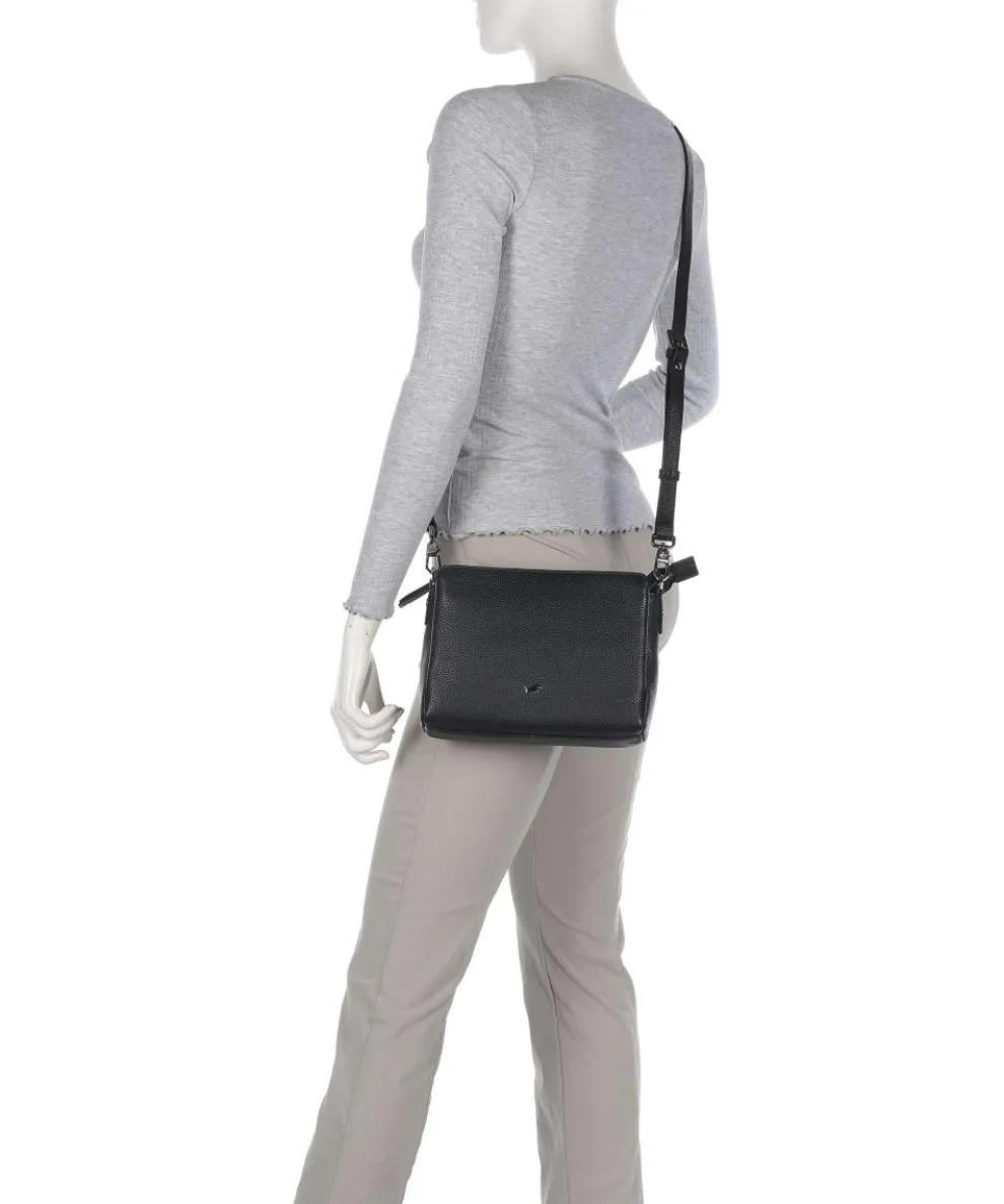 Hanna Crossbody bag grained cow leather black