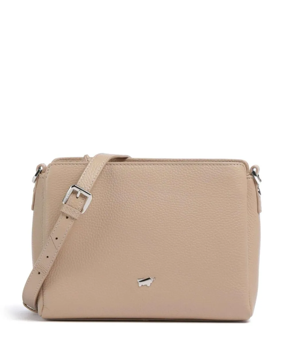 Hanna Crossbody bag grained cow leather beige