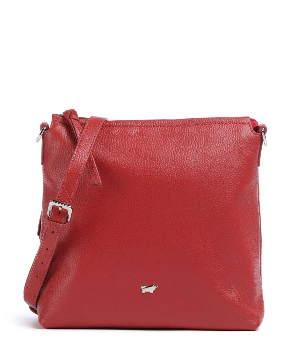 Hanna Crossbody bag grained cow leather red
