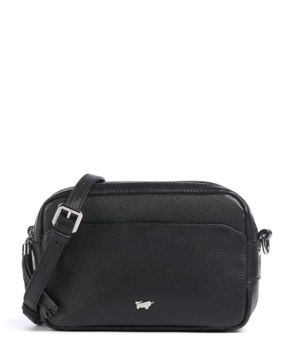Hanna Crossbody bag grained cow leather black