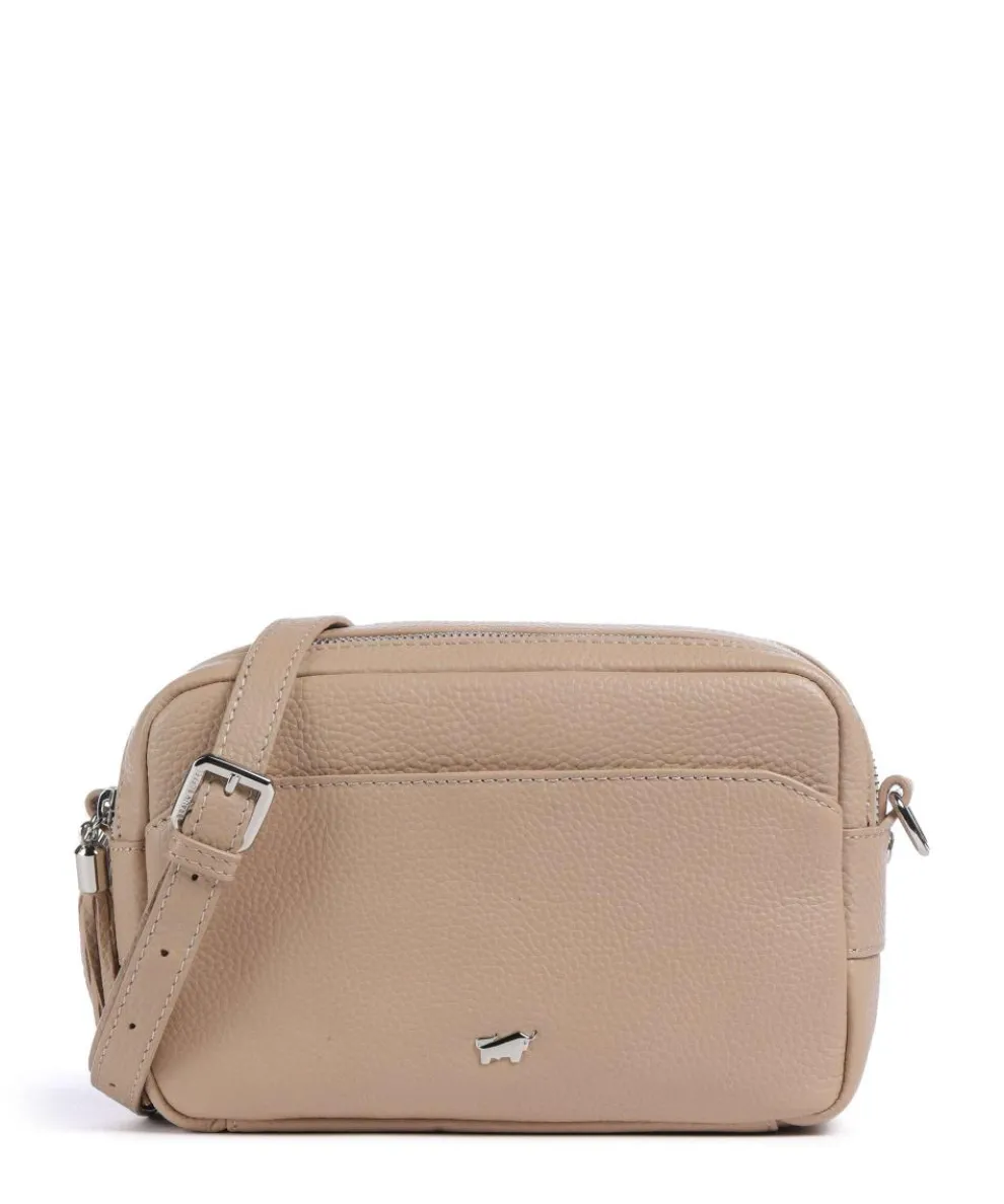 Hanna Crossbody bag grained cow leather beige
