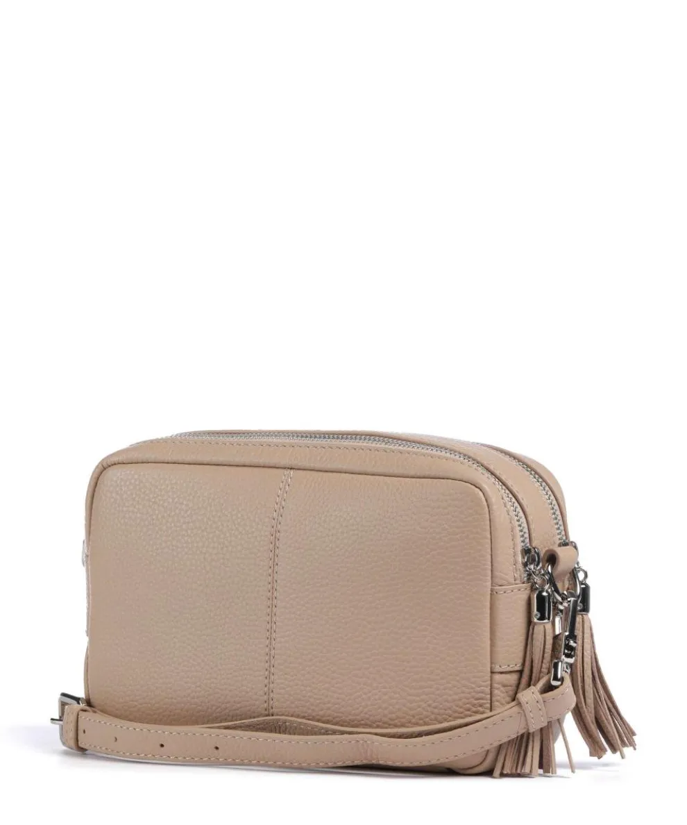 Hanna Crossbody bag grained cow leather beige