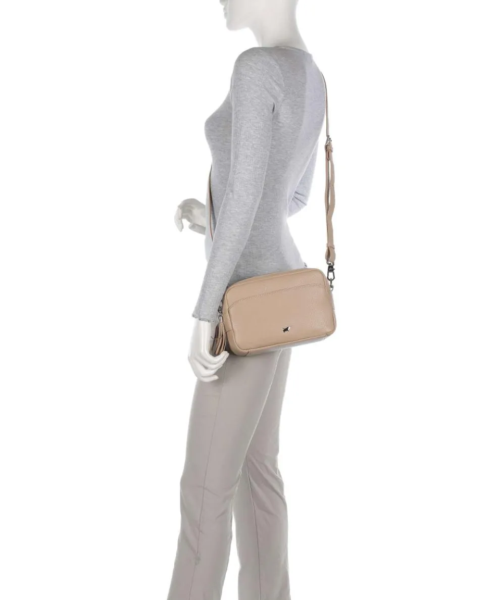 Hanna Crossbody bag grained cow leather beige