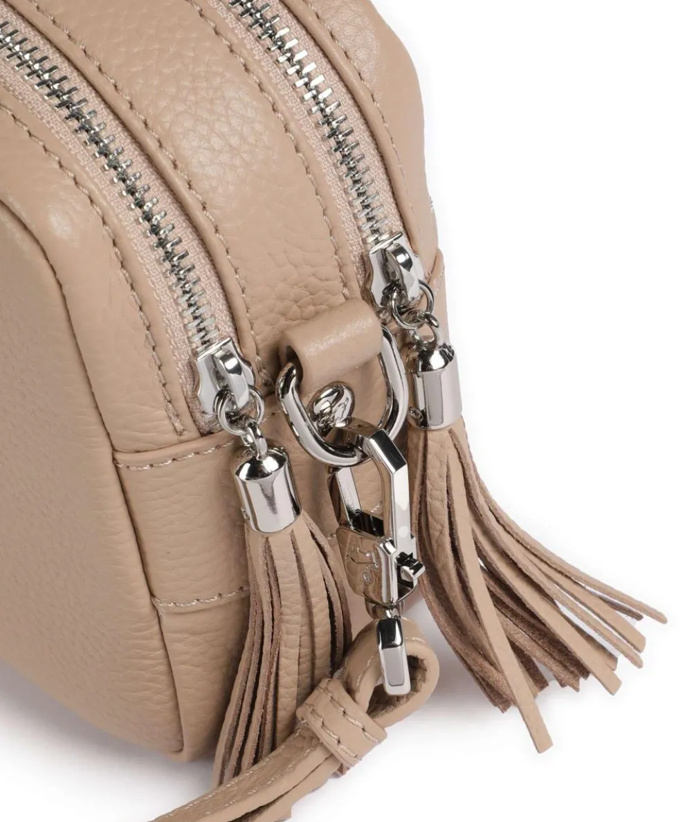 Hanna Crossbody bag grained cow leather beige