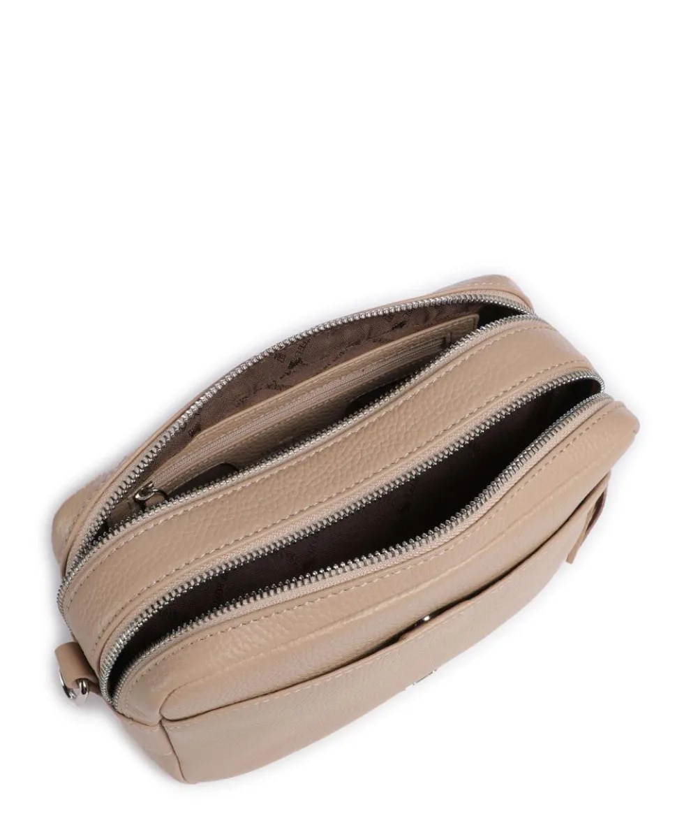 Hanna Crossbody bag grained cow leather beige