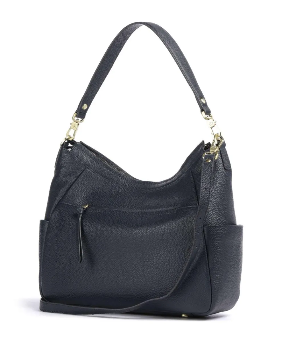 Hanna Hobo bag grained cow leather navy